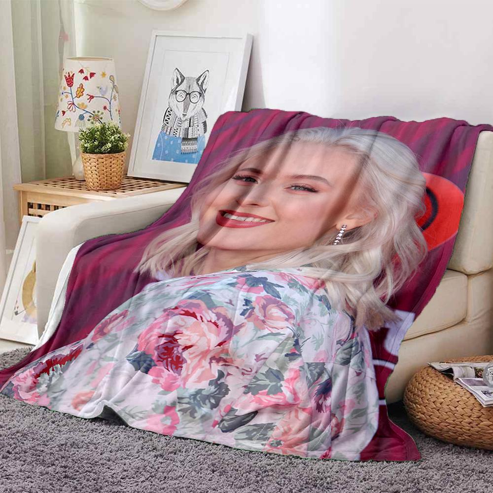 Zara Larsson Theme Printed Blanket - Perfect for Couch, Bed, Travel & Outdoor Use | Machine Washable, Cozy & Durable.
