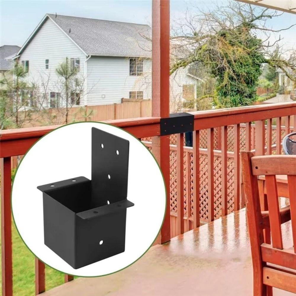 Metal Deck Railing Connector Wall Mounted Fashionable Metal Bracket Pergola Accessories  Outdoor