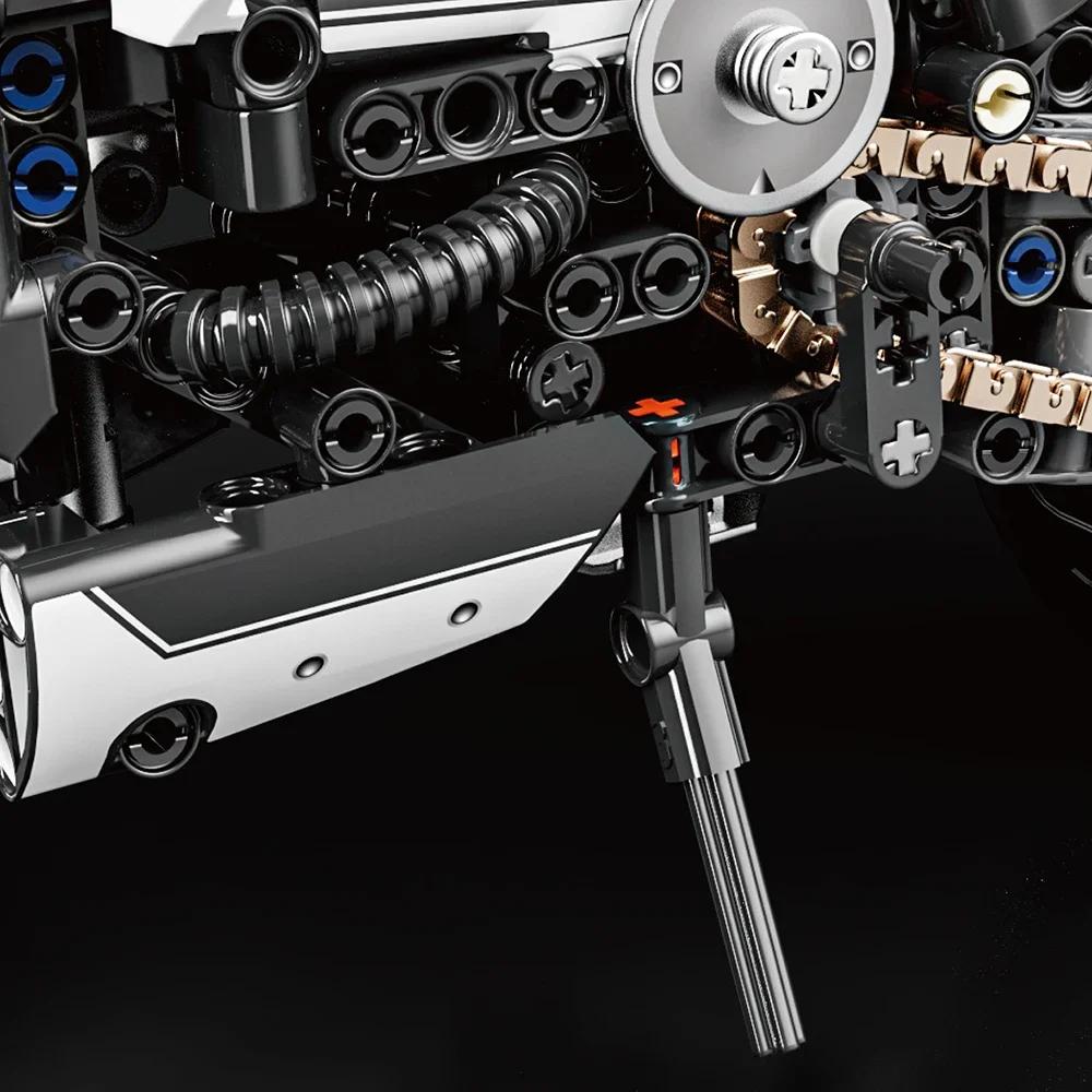 1/8 Scale Yamaha MT-10SP Technical Famous Motorcycle Building Blocks Motorbike Building Set Adults Bricks Toy Festival Gift Vehicles Collection