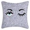 Fashion Trend Eyes Pillow Covers Cartoon Sofa Decorative Home Double-sided Printing Short Plush Cute Cushion Cover