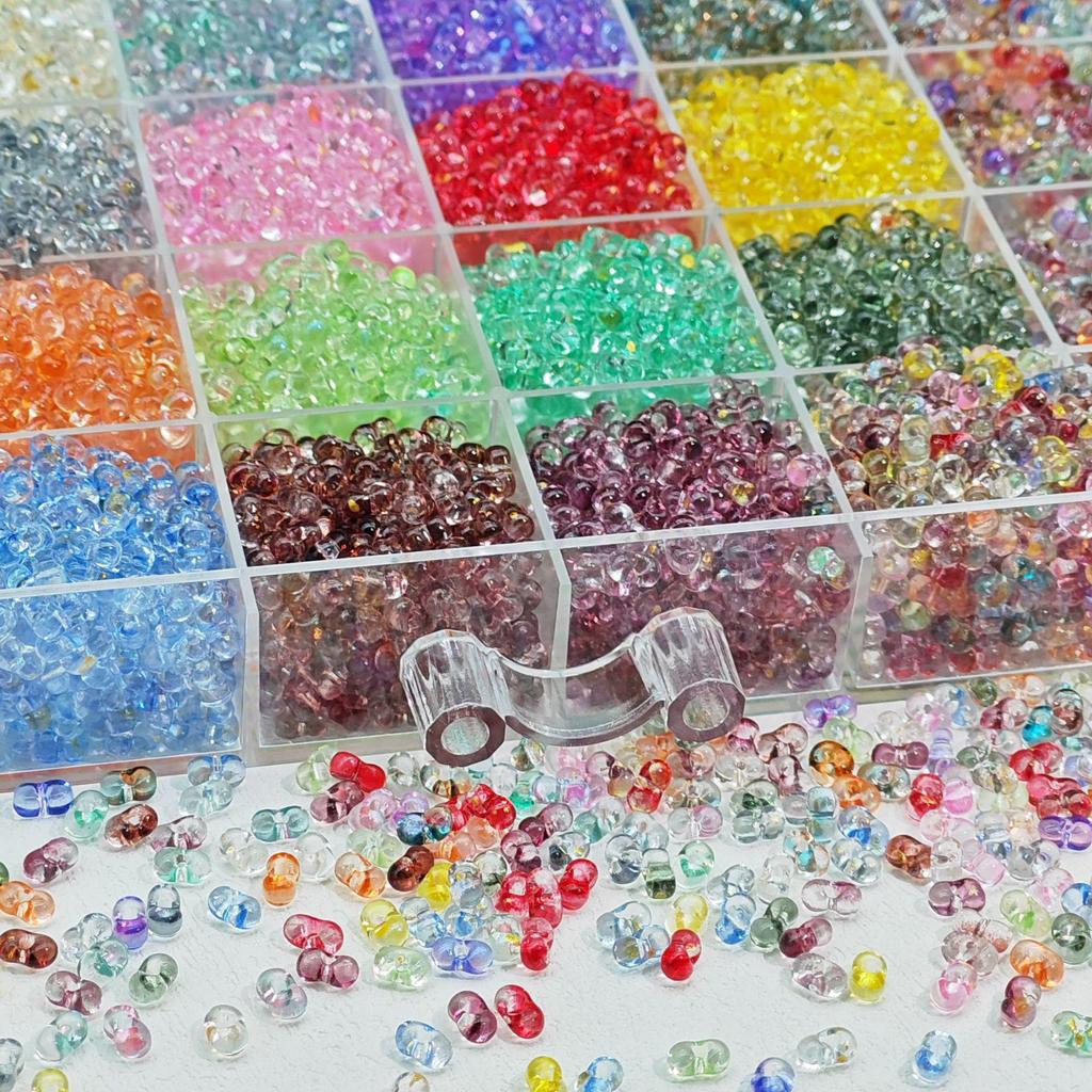 3x6mm Peanut Glass Rice Beads for DIY Jewelry Making: Loose Beads for Bracelets and Necklaces.