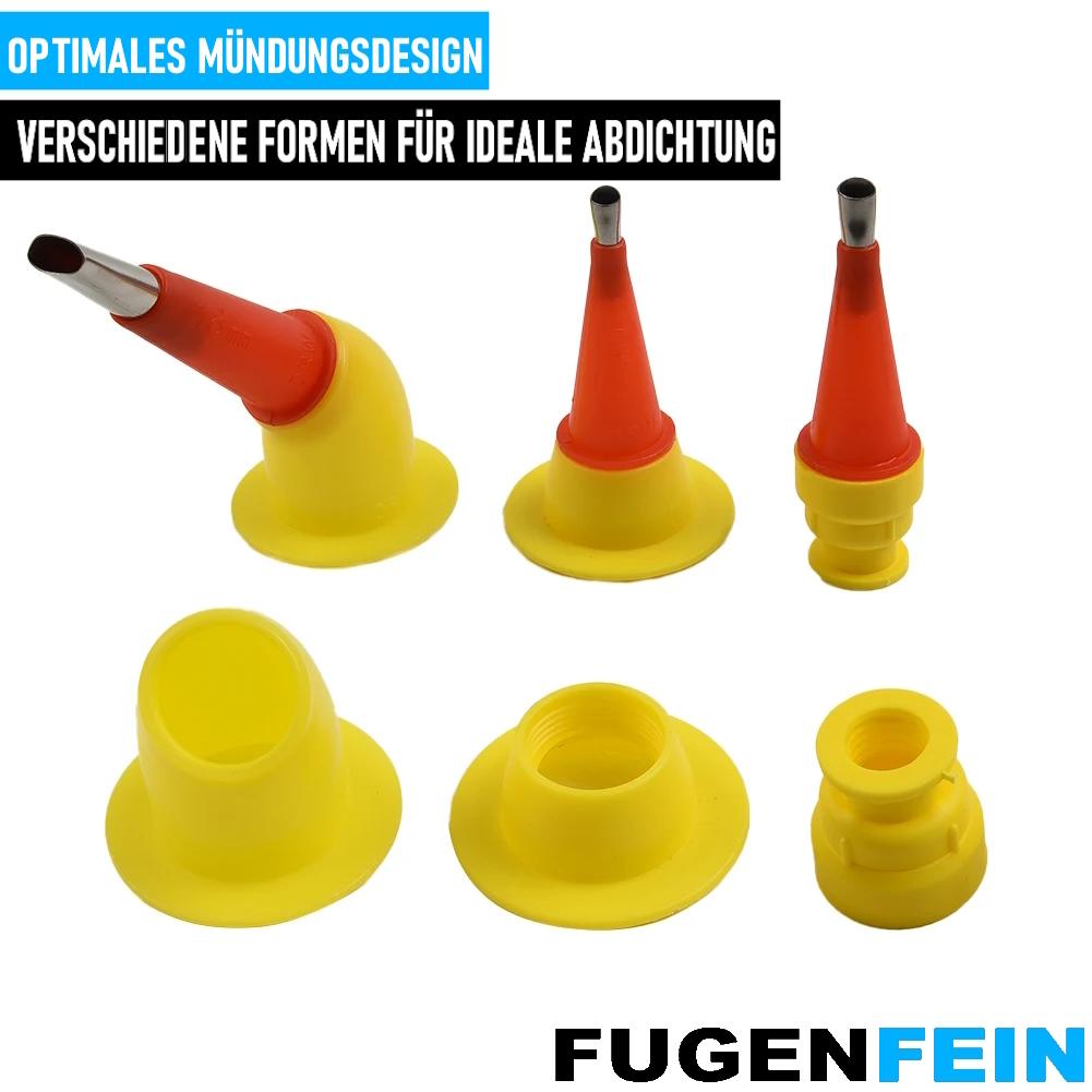 FUGENFEIN patronspisser silikonforseglingsdyser silikonspisser 20 fugemunnstykker