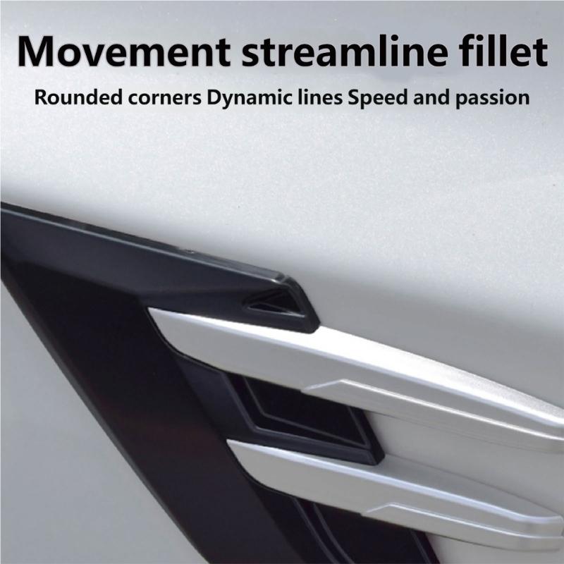 Air Flow Intake Cover,2Pcs Car Air Flow Intake Decorative Scoops Bonnet Vent Hood Cover Air Flow Vent Cover
