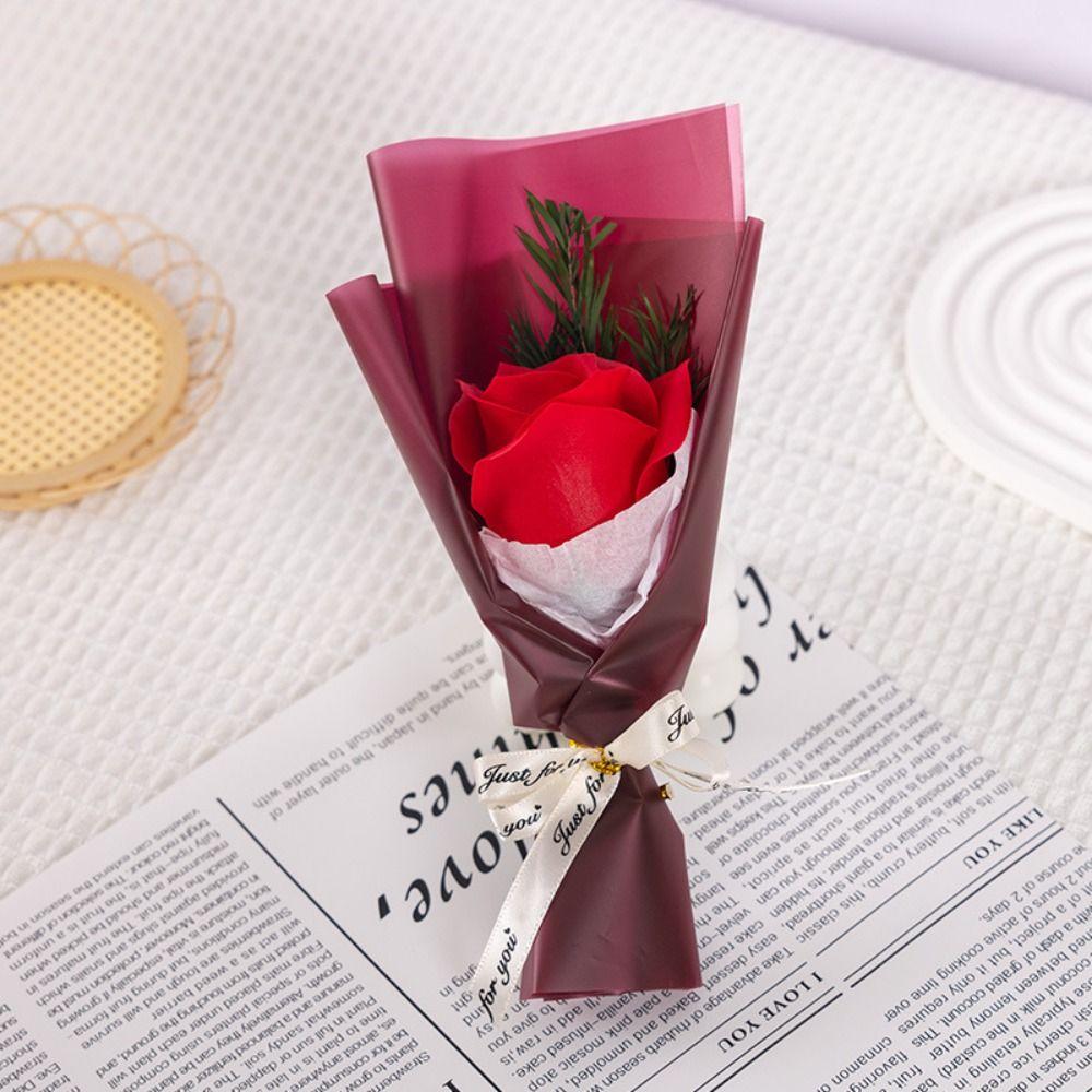 Mini Soap Flower Mother's Day Gifts Simulated Soap Bouquet Artificial Rose Flower  Teachers' Day