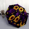 1pc Sunflower Rose Pattern Design Umbrella with Plastic Handle,Vibrant Cartoon Pattern,Multi-functional UmbrellaPT179