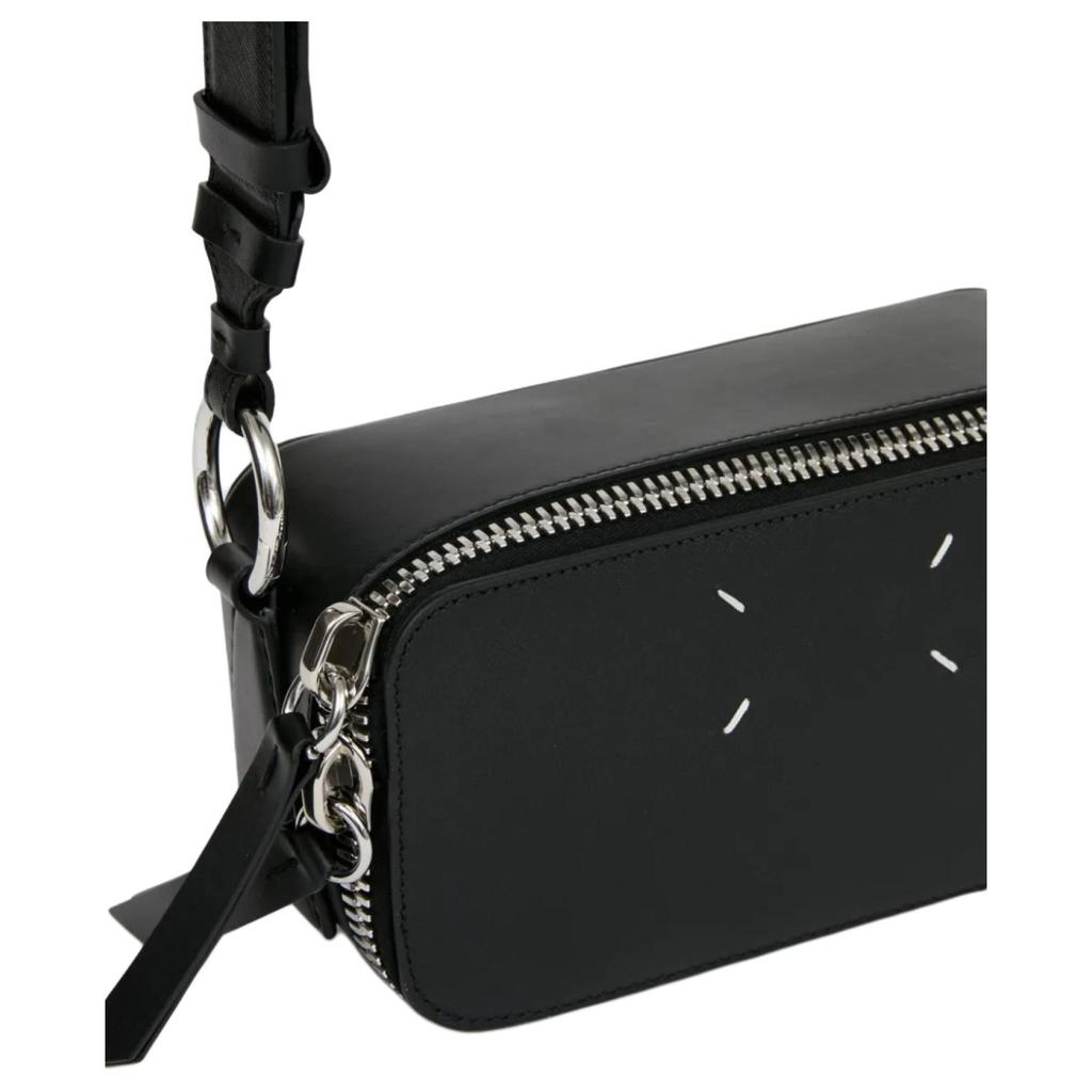 Maison Margiela Signature Four Stitching Small Calfskin Shoulder Bag Women shoulder bag Black SB1WD0031P7275