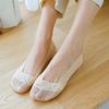 Women's Lace Non-Slip No-Show Socks - Summer Style, Low Cut, Thin Sole, Invisible for High Heels
