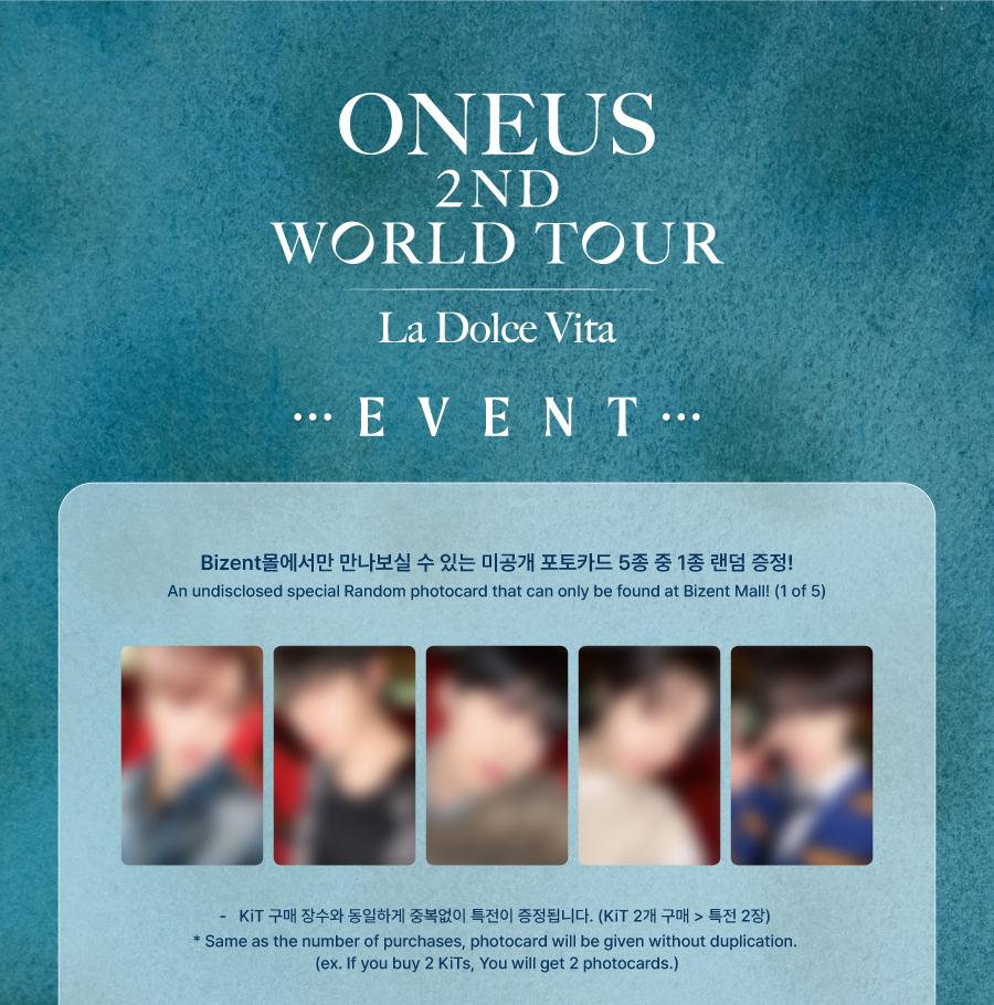 [POB] ONEUS 2ND WORLD TOUR [La Dolce Vita] CONCERT KiT