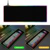 LED Gaming Mouse Pad Large Glowing LED Mousepad Antislip Rubber Base Computer Keyboard Desk Mouse Mat for Gaming