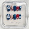 Nail Handcrafted Art Pieces Blue Awakening Lion Celebration Of The Year Loong