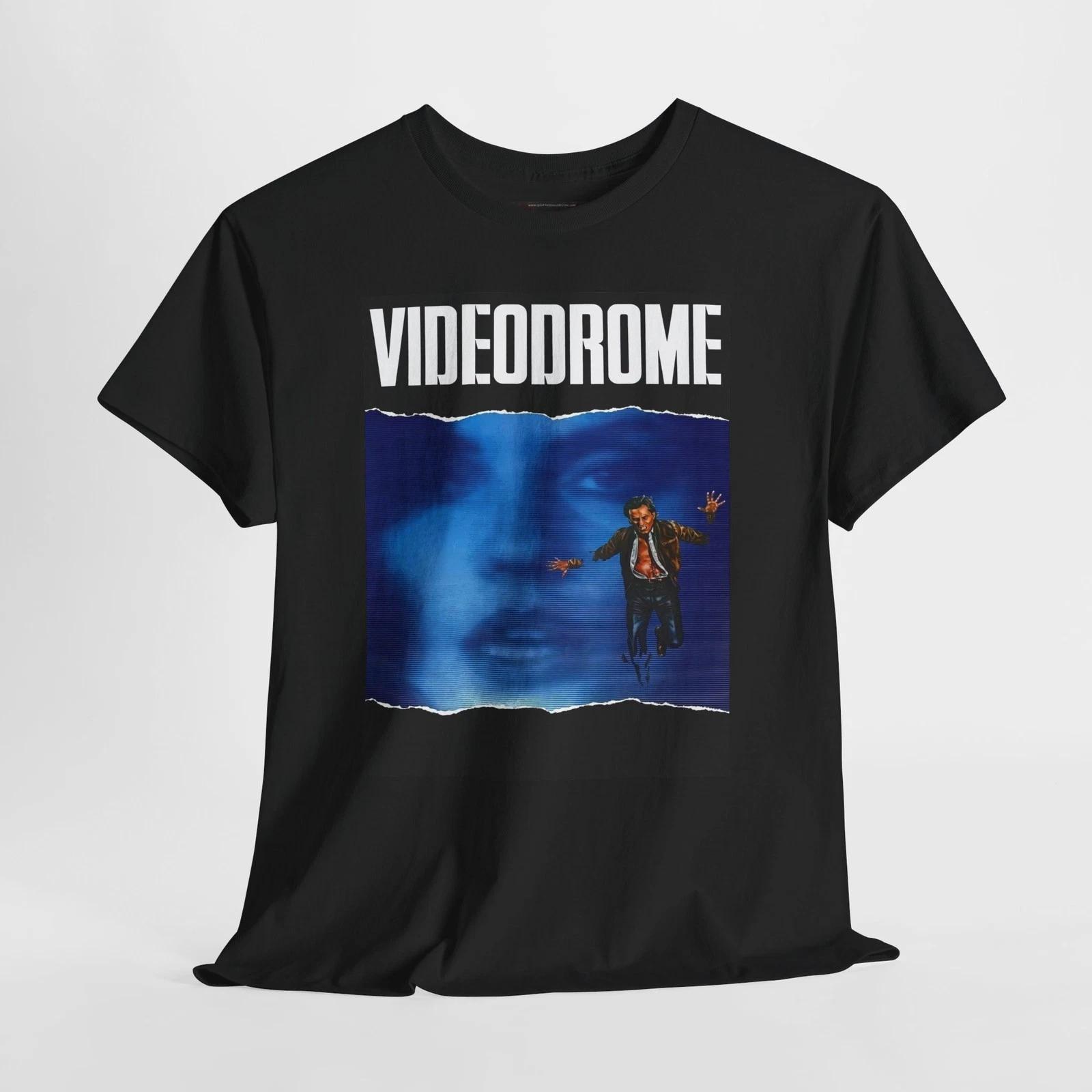 Videodrome 1983 Retro Movie Poster Horror Unisex Graphic T-Shirt S