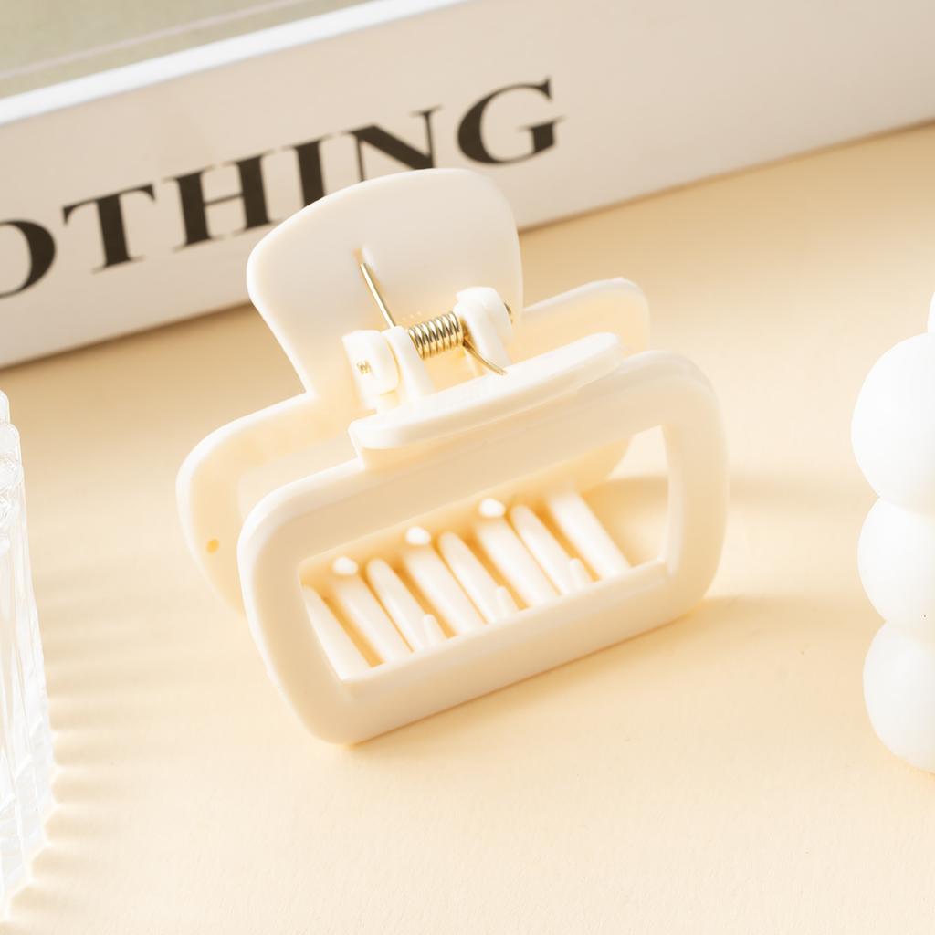 Korea Soft Silicone Square Hair Claw Grabs 6.2CM Small Hair Clips Durable Hairpins Hair Accessories for Women Girl Barrettes