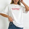 Women Summer T Shirt Im Literally Just A Girl Slogan Print Tee Casual Short Sleeve Crewneck Top Fashion Loose Fit Tops