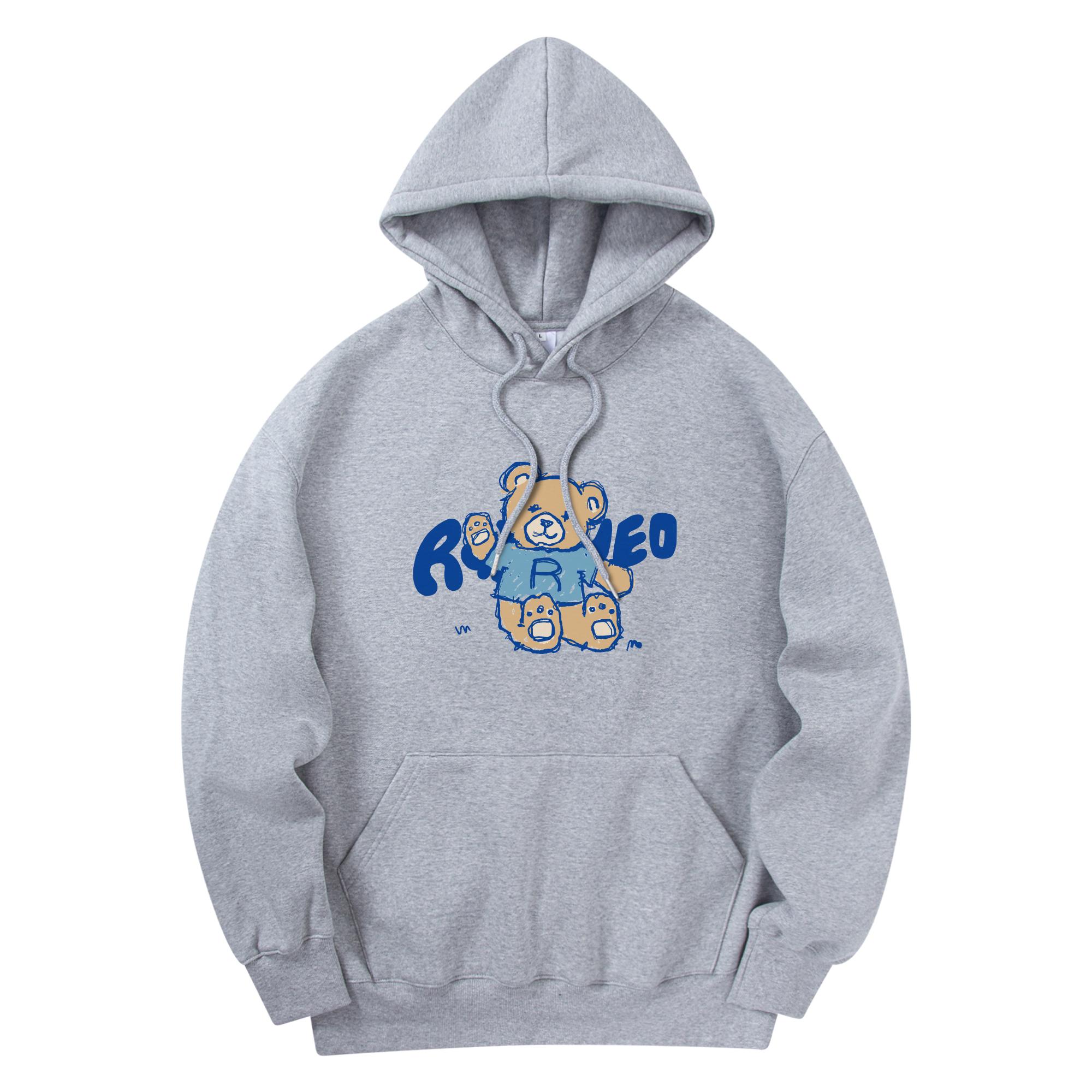 Radineo Soft Bear Hoodie Grey Gray (Gray)/M
