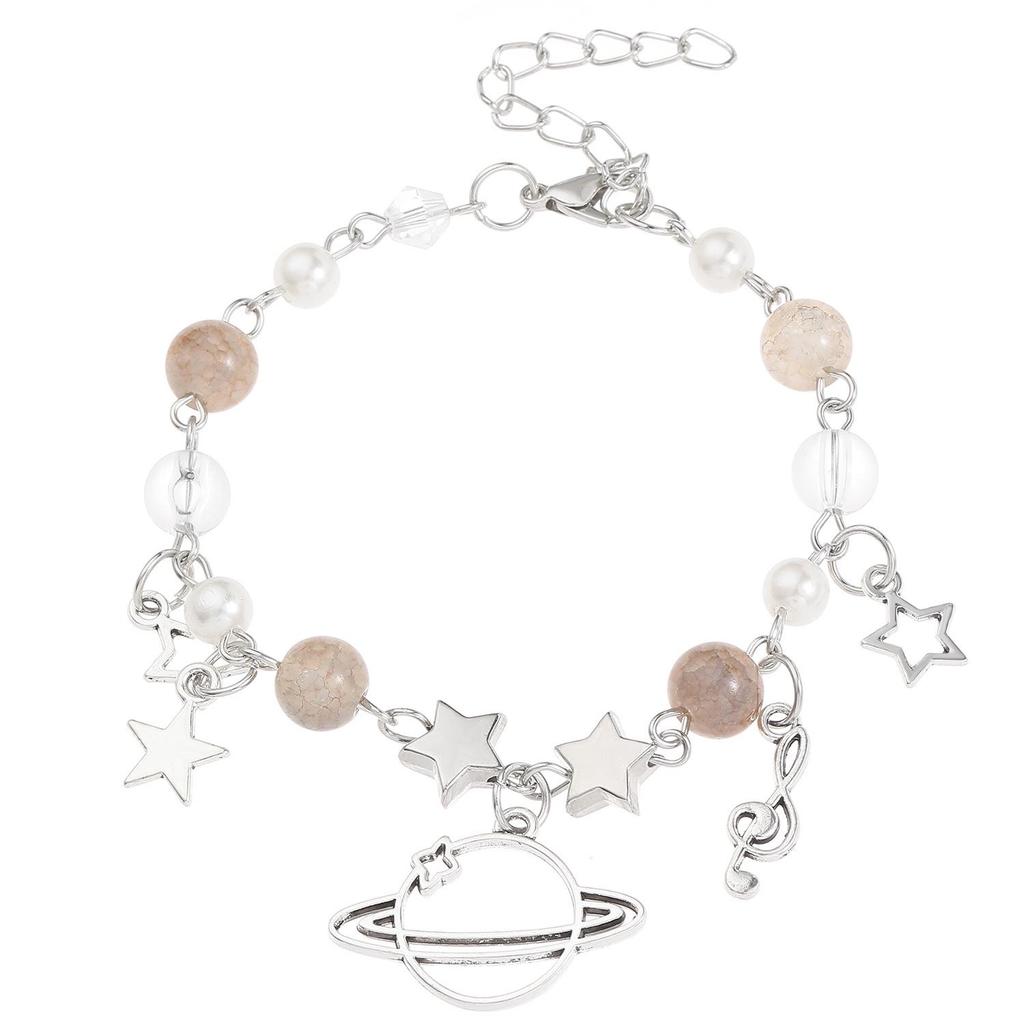 European & American Hollow Cat Paw Heart Sun Moon Star Couple & Friendship Bracelet - Y2K Sweet Cool Jewelry