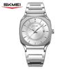 Skmei 9380 Classic High Quality Mens Quartz Watch Best Stainless Steel Band Waterproof Date Display Character Casual Hand Watch