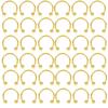 36PC Stainless Steel Horseshoe Septum Piercing Lot Horseshoe Nose Piercing Ring Bulk Fake Nose Ring Horseshoe Earring Cartilage