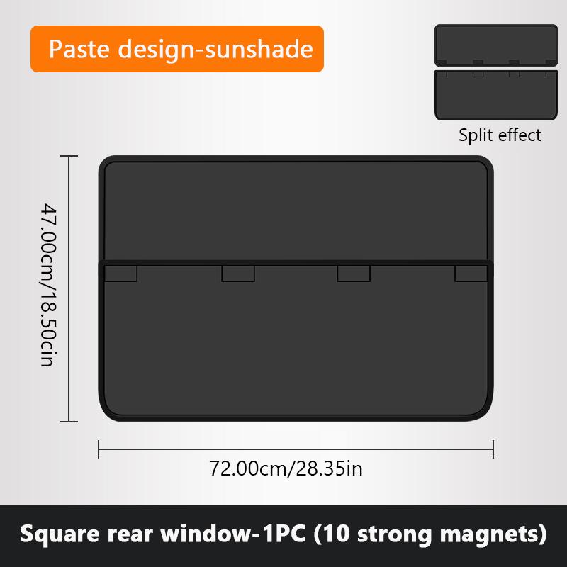SEAMETAL Magnetic Car Window Sunshade Detachable Spliced Side Window Curtain Car Glass Sun Protection Curtain Shade