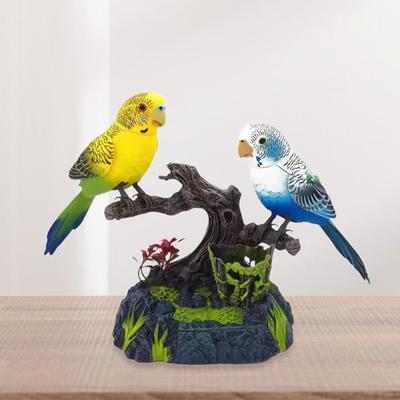 Pratende Papegaaien Geluid Geactiveerd Tjilpende Vogel Creatief Realistisch Elektronisch Huisdier Bureau