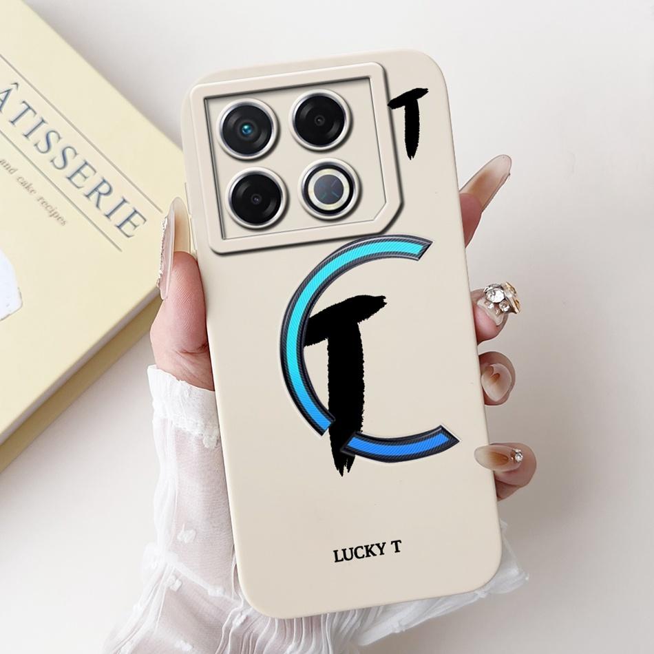 For Infinix GT 20 Pro X6871 Lucky Initial Letter Phone Case For Infinix GT20 Pro 5G Soft Silicone Shockproof Cases