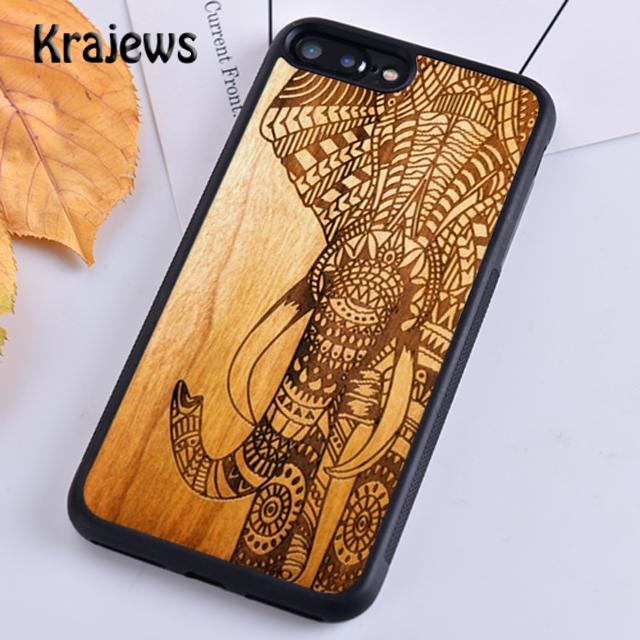 Krajews Natürliche Bambus Holz Weiche Telefon Fall Abdeckung Für iPhone 14 5 6s 7 8 plus X XR XS 11 12 13 pro max Samsung S21 S22ultra Plus