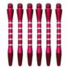 6pcs/Set Medium Size Aluminum Darts Shafts 4.5mm Diameter Mixed Color Throwing Accessories Thread Design Metal Rod