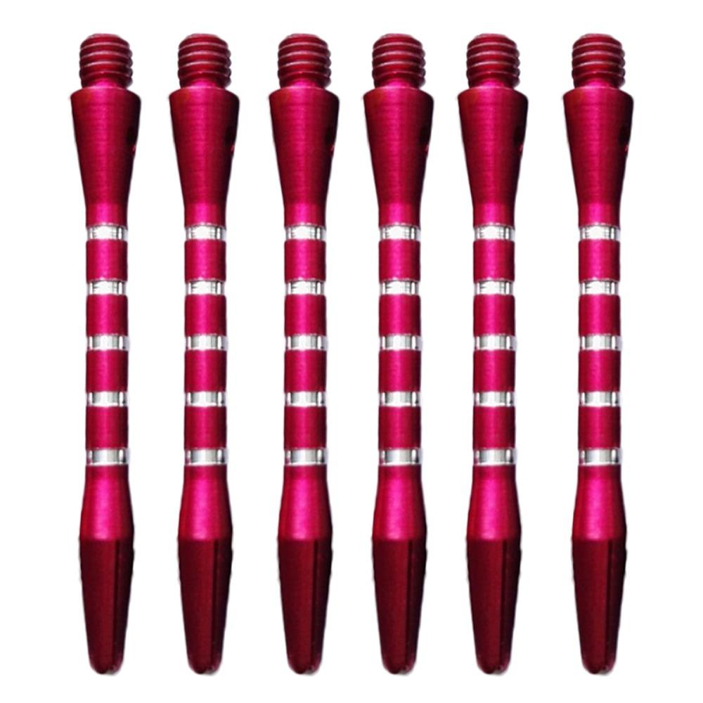 6pcs/Set Medium Size Aluminum Darts Shafts 4.5mm Diameter Mixed Color Throwing Accessories Thread Design Metal Rod