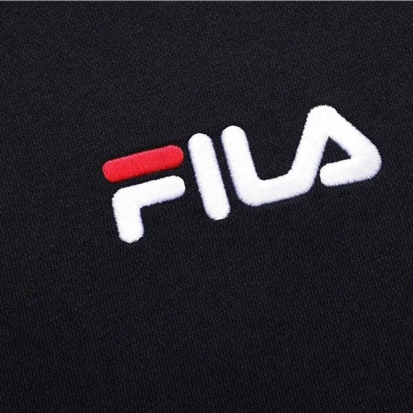 Fila Casual Crew Neck Long Sleeve Sweatshirt Unisex Sweatshirt Black F51U338299RBK