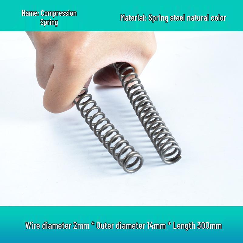 Steel Wire Compression Spring, 1.2-50mm Diameter, Long, Thin & Durable, Yellow, 300 Available