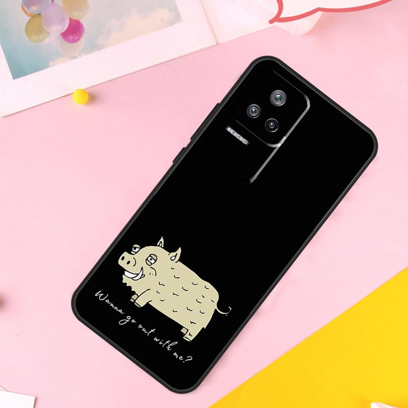 

Cute wild boar funny Cartoon Case For POCO M6 X6 Pro X3 X4 X5 M5s F3 F5 Xiaomi 14 Ultra 12 13 Lite 11T 12T 13T Pro Funda Mi 12 Lite