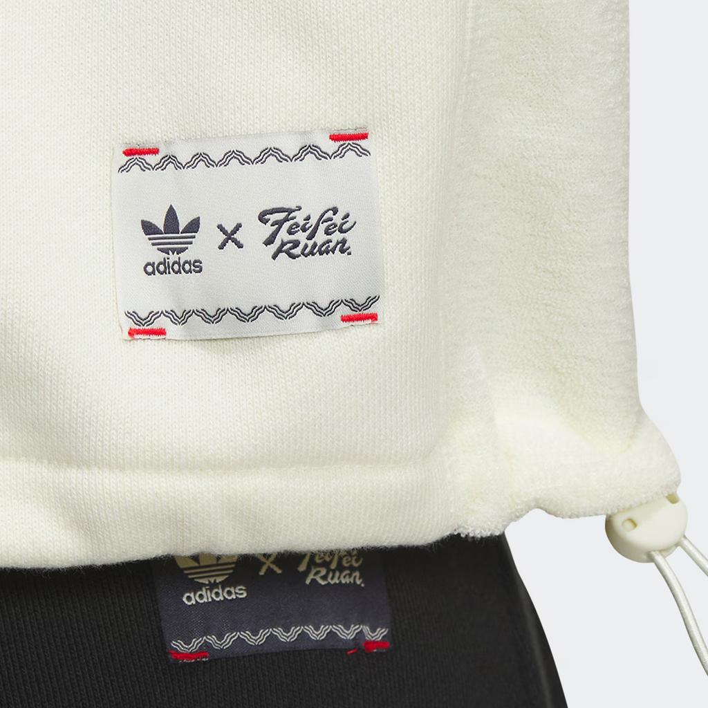 Adidas Originals Classic Three-Stripe Pullover Sweatshirt Women Tops White IX4227