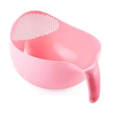 Rice Washer Strainer Bowl Colander Quinoa Strainer with Handle Kitchen Strainer for Rice Veggie