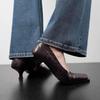 Eleganti Scarpe con Tacchi Alti da Donna Marca di Lusso Scarpe in Pelle 2026 Primavera Donna Sexy Scarpe Décolleté Poco Profonde Scarpe per Abito da Sera Mujer Zapatos