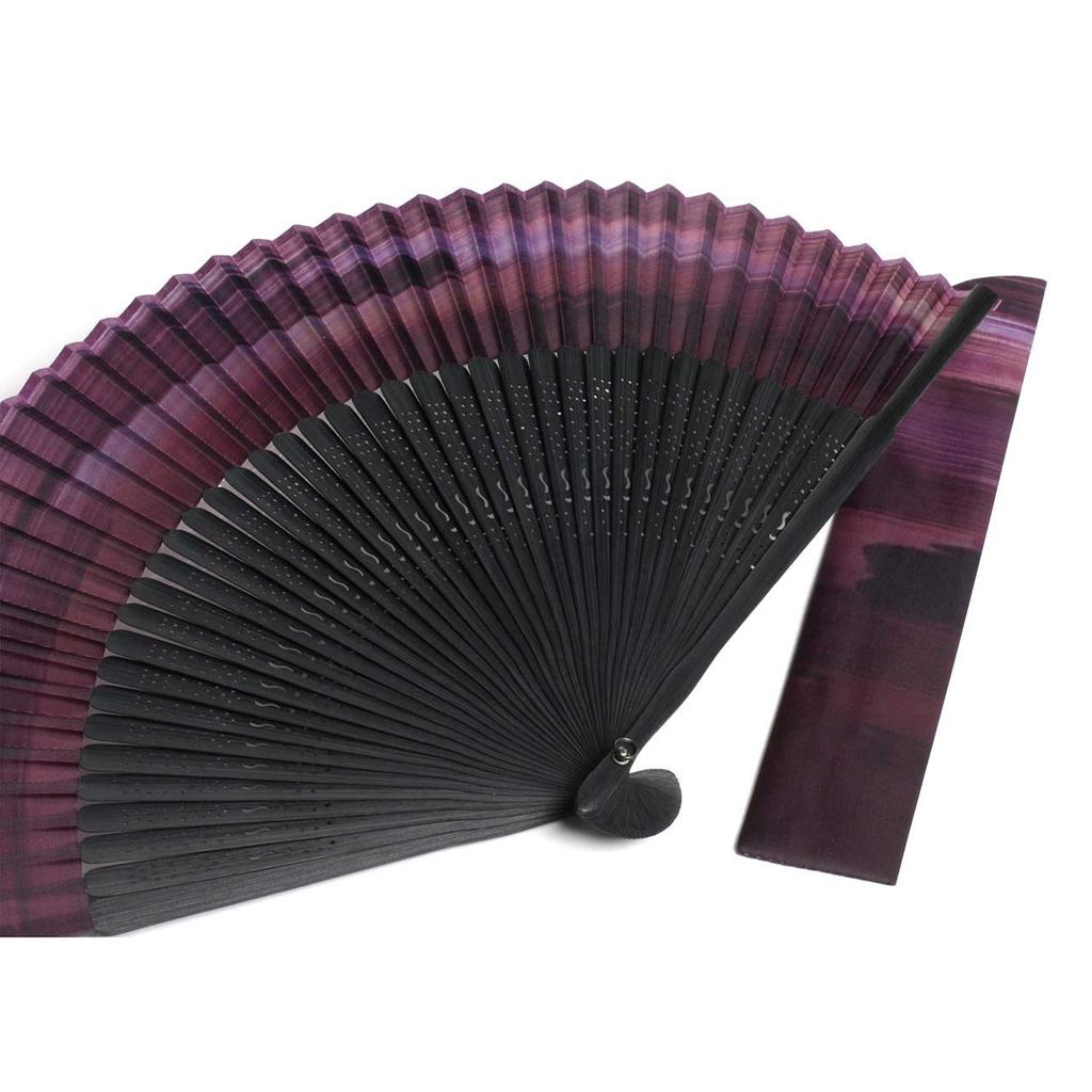 Taniguchi Shoudou Pliabil Pânză Scurtă Pliere Purpuriu Antic Ușor de Folosit cu Îmbrăcăminte Japoneză și Occidentală [Wagami Koji] Evantai, Evantai, (Codai