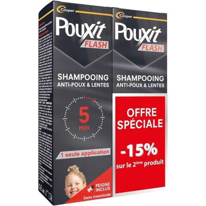 Pouxit Shampoo Flash Per Il Trattamento Contro Pidocchi E Lendini, 2 X 100 Ml, Offerta Speciale - Immagine 2