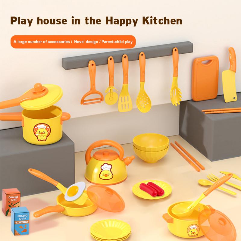 Children'S Simulated Kitchen Toy Set Fruit Vegetable Cutting Set Stir Fry Induction Cooker Set Complete Set Kitchen Utensils
