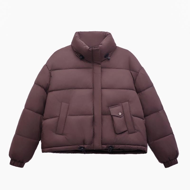 2025 new winter Korean version short slimming down cotton temperament plus-size cotton jacket women's cotton jacket