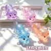 Cute Cartoon Rabbit Stress Relief Toy Girls Fidget Toys Colorful Rabbit for Easter Basket Stuffers Anti Stress Squeeze Toy