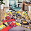 Mighty Morphin Power Rangers Pattern Rug, Indoor/Outdoor Mat, for Picnic, Gameroom, Bedroom, Office, Living Room, Home Decor Carpet, Birthday Gift