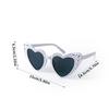 Sparkling Rhinestone Love Heart Frame Sunglasses for Women Wedding Decoration Bridesmaid Gift Summer Beach Party Sun Glasses