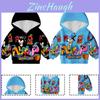 Kinder Alphabet Lore Weihnachtsgeschenk Reißverschluss Kapuzenpullover Blau Schwarz Jacke Oberteil Sweatshirt