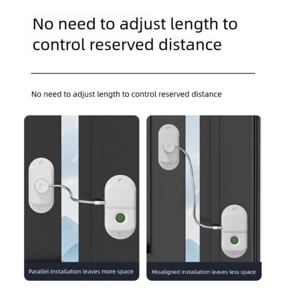 Stainless Steel Cable Rechargeable Fingerprint Lock Intelligent Limit Security Protection Cabinet Lock Rechargeable Battery