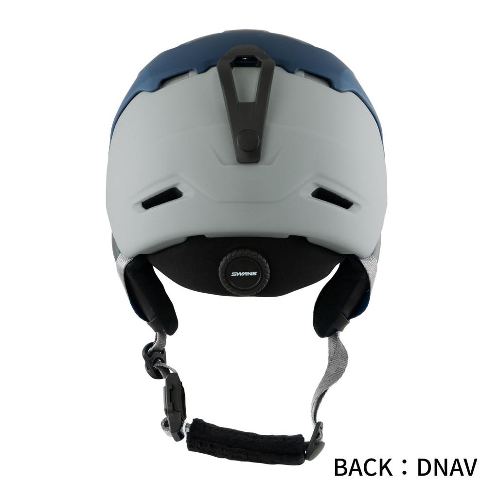 SWANS P2 DNAV Adult Ski and Snowboard Dark Size M and Hybrid Lightweight HSF-231 Helmet, Navy, (53cm-58cm), Men's Women's, Construction,