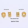18k Gold Plated Three-Way Spacer Beads, Colorfast Hollow Flower Petal Design for DIY Braided Rope Beading Accessories.
