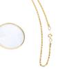 5X Alloy Necklace Magnifying Glass Portable Rding Pendant Magnifier with Chain