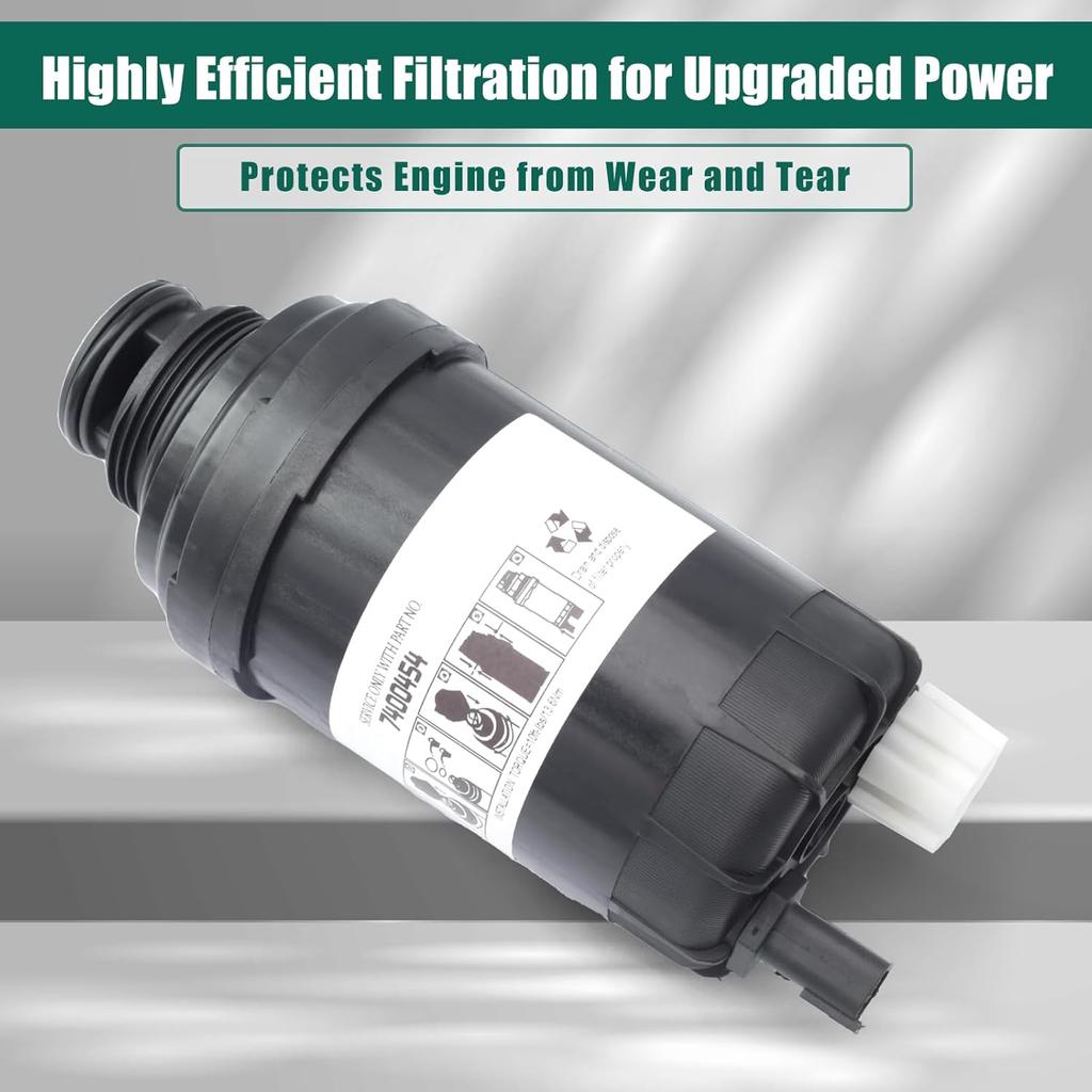 7400454 Fuel Filter Replacement for Bobcat Skid Steers & Loaders T/S Series A770 for Excavators E32 E35 for Versahandlers V519 V723, Includes Water