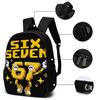 3PCS Numbered 6&7 Pattern Backpack Set | The Perfect Choice for School & Travel
