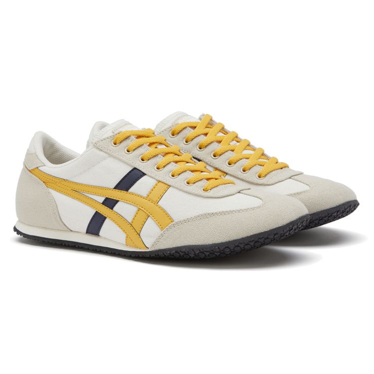 Onitsuka Tiger Machu Racer Casual Comfortable Low-Top Lifestyle Sneakers Unisex sneakers White Yellow 1183A858-104