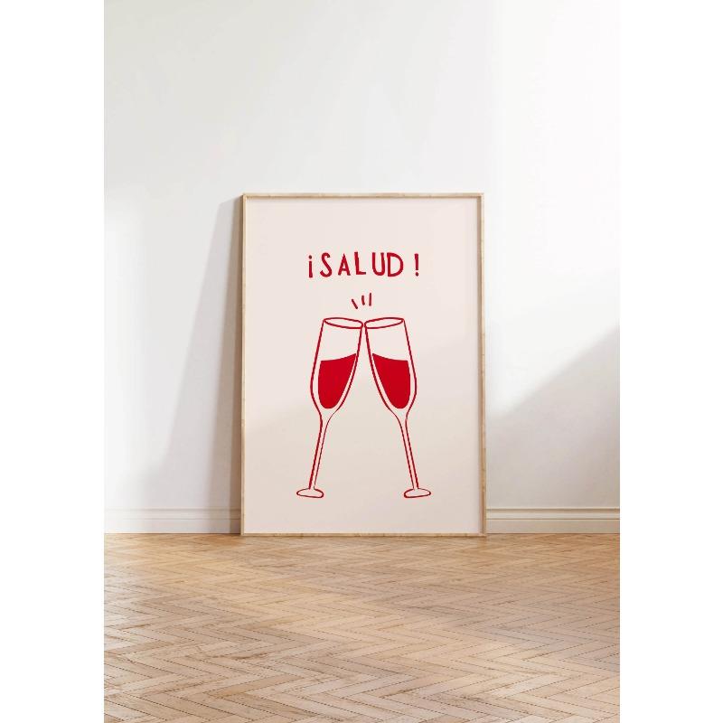 

Мексиканское искусство Постер Напитки и мороженое Текила Минималистичный Винтажный Настенное украшение Холст Принт Украшение для домашнего бара Идеальный подарок 21cm×30cm NoFrame