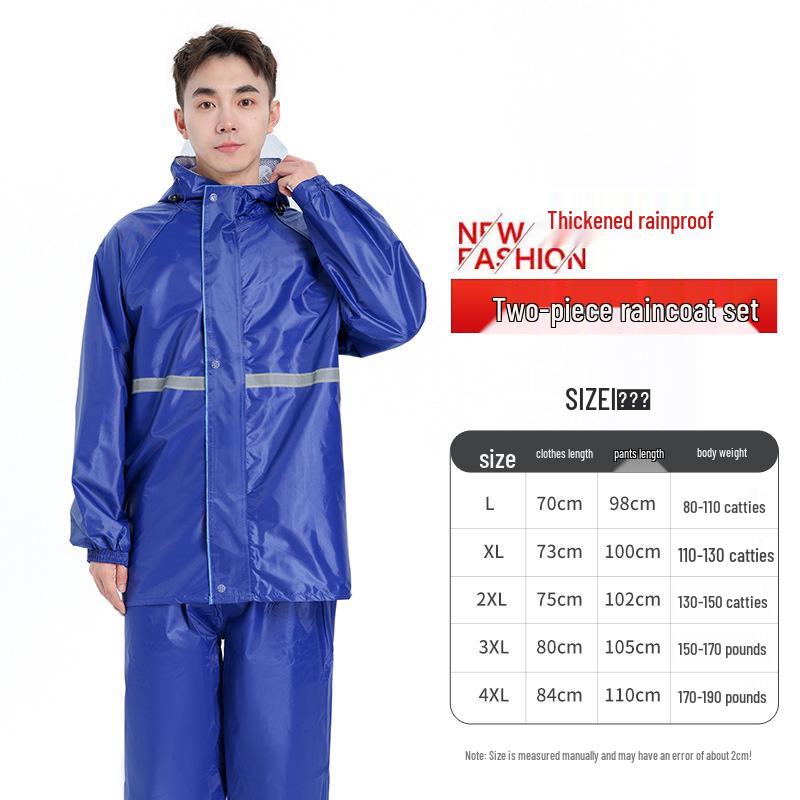 Unisex Waterproof Raincoat & Pants Set for Outdoor Cycling and Motorcycling